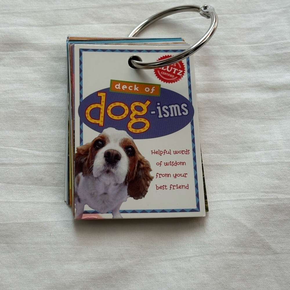 Klutz Deck of Dog-isms Wisdom Trading Cards - Multicolor. Y2K